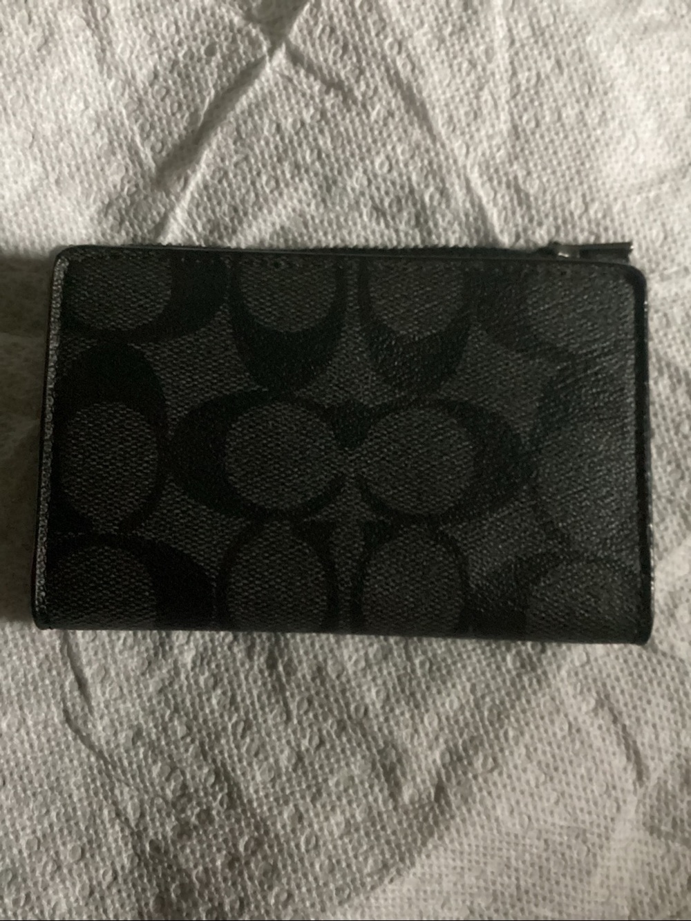 Coach Black Signature Small Card Case